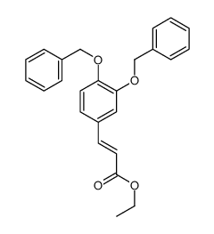 ethyl 3-[3,4-bis(phenylmethoxy)phenyl]prop-2-enoate Structure