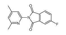 2-(4,6-dimethylpyridin-2-yl)-5-fluoroisoindole-1,3-dione Structure