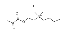 N-[2-(methacryloyloxy)ethyl]-N,N-dimethyl-N-butylammonium iodide Structure