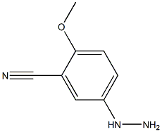 5-Hydrazino-2-methoxy-benzonitrile Structure