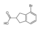 4-bromo-2,3-dihydro-1H-indene-2-carboxylic acid Structure