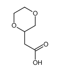 2-(1,4-二氧己环-2-基)乙酸结构式