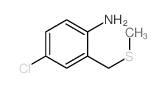 Benzenamine,4-chloro-2-[(methylthio)methyl]- Structure