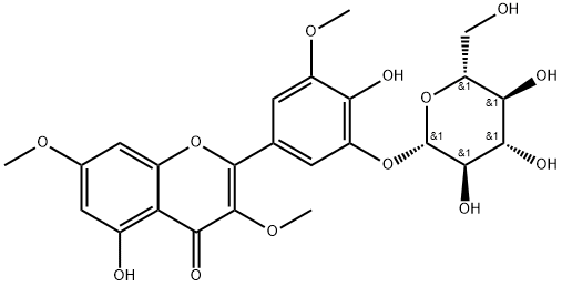 Myricetin 3,7,3'-trimethyl ether 5'-O-glucoside picture