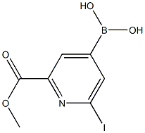 [2-(methoxycarbonyl)-6-iodopyridin-4-yl]boronic acid图片