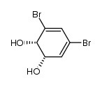 3,5-dibromo-(1S,2S)-3,5-cyclohexadiene-1,2-diol结构式