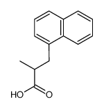 (+/-)-2-methyl-3-[1]naphthyl-propionic acid结构式