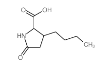 Proline, 3-butyl-5-oxo- structure