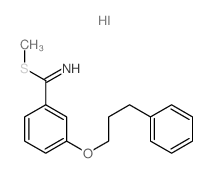 Benzenecarboximidothioicacid, 3-(3-phenylpropoxy)-, methyl ester, hydriodide (1:1)结构式