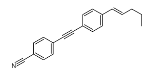 4-[2-(4-pent-1-enylphenyl)ethynyl]benzonitrile Structure