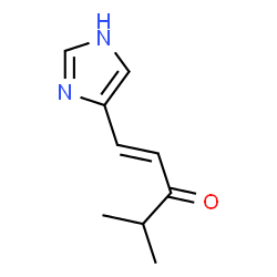1-Penten-3-one,1-(1H-imidazol-4-yl)-4-methyl- (9CI) structure