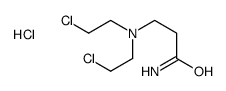 3-[bis(2-chloroethyl)amino]propanamide,hydrochloride结构式