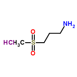 3-(METHYLSULFONYL)PROPAN-1-AMINE HYDROCHLORIDE Structure