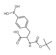 2-[(t-butoxycarbonyl) amino]-3-[4-(dihydroxyboranyl) phenyl] propionic acid structure