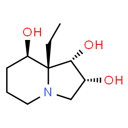 1,2,8-Indolizinetriol,8a-ethyloctahydro-,(1S,2R,8R,8aR)-(9CI)结构式