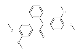 1,2-bis(3,4-dimethoxyphenyl)-2-phenylethanone结构式
