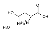 (2S)-4-amino-2-azanyl-4-oxobutanoic acid,hydrate Structure