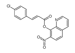 3-(4-Chlorophenyl)propenoic acid 7-nitro-8-quinolyl ester结构式