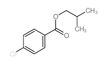 Benzoic acid,4-chloro-, 2-methylpropyl ester Structure