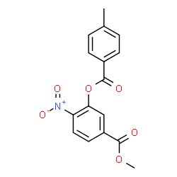 METHYL 3-[(4-METHYLBENZOYL)OXY]-4-NITROBENZENECARBOXYLATE Structure