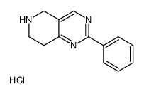 PYRIDO[4,3-D]PYRIMIDINE, 5,6,7,8-TETRAHYDRO-2-PHENYL-, MONOHYDROCHLORIDE picture