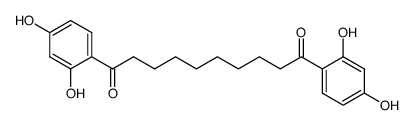 1,10-bis-(2,4-dihydroxy-phenyl)-decane-1,10-dione结构式