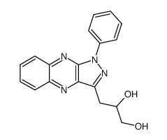 (2R)-1-[1-Phenyl-1H-pyrazolo[3,4-b]quinoxalin-3-yl]-1,2-propanediol结构式