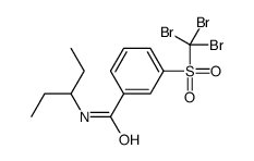 N-pentan-3-yl-3-(tribromomethylsulfonyl)benzamide结构式