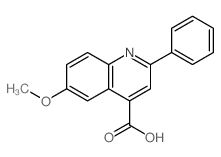 4-Quinolinecarboxylicacid, 6-methoxy-2-phenyl- Structure