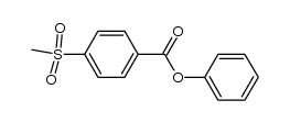 Phenyl 4-(methylsulfonyl)benzoate Structure