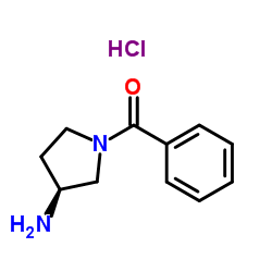 (S)-1-Benzoyl-3-pyrrolidinamine HCl structure