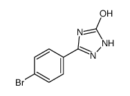 5-(4-溴苯基)-4H-1,2,4-噻唑-3-醇结构式