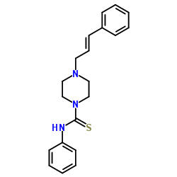 N-Phenyl-4-[(2E)-3-phenyl-2-propen-1-yl]-1-piperazinecarbothioamide Structure