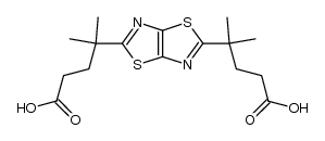 4,4'-dimethyl-4,4'-thiazolo[5,4-d]thiazole-2,5-diyl-bis-pentanoic acid Structure