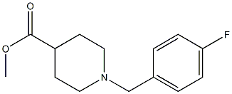 Methyl 1-[(4-fluorophenyl)methyl]piperidine-4-carboxylate structure