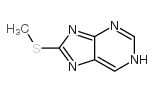 9H-Purine,8-(methylthio)- structure