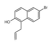 1-allyl-6-bromo-2-naphthol结构式