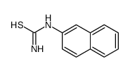 2-萘基硫脲结构式