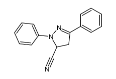 2,5-diphenyl-3,4-dihydropyrazole-3-carbonitrile Structure