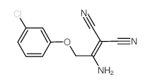 2-[1-AMINO-2-(3-CHLOROPHENOXY)ETHYLIDENE]MALONONITRILE picture