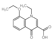 3-Quinolinecarboxylicacid, 8-ethoxy-1-ethyl-1,4-dihydro-4-oxo- Structure