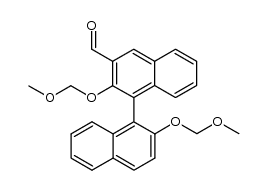 S-2,2'-bis(methoxymethoxy)-[1,1'-Binaphthalene]-3-carboxaldehyde structure