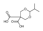 2-(1-Methylethyl)-1,3-dioxane-5,5-dicarboxylic Acid结构式