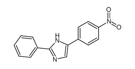 2-phenyl-4(5)-(4-nitrophenyl)imidazole结构式