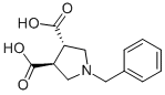 TRANS-1-BENZYL-PYRROLIDINE-3,4-DICARBOXYLIC ACID Structure