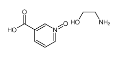 nicotinic acid 1-oxide, compound with 2-aminoethanol (1:1) Structure