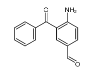 2-amino-5-formylbenzophenone Structure