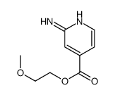 4-Pyridinecarboxylicacid,2-amino-,2-methoxyethylester(9CI) Structure