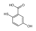 BENZOIC ACID, 5-HYDROXY-2-MERCAPTO- Structure