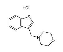 4-(BENZO[B]THIOPHEN-3-YLMETHYL)MORPHOLINE HYDROCHLORIDE Structure